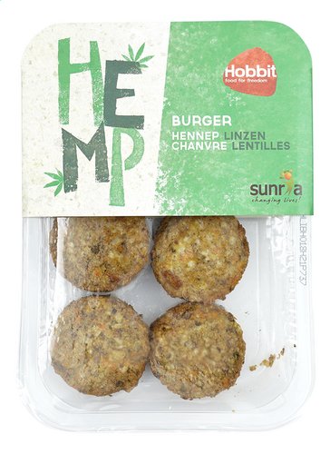 HOBBIT hennepburger met linzen Bio 150g