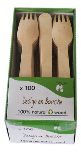  Fourchette en bois 16cm