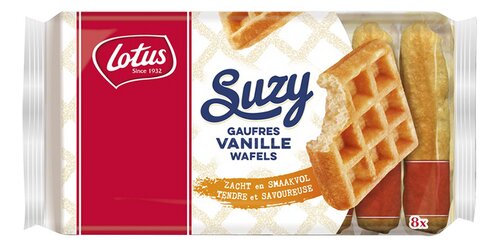 Lotus Suzy vanille wafels 8st