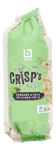 BONI Crisp's Maiswafel Chia Oregano