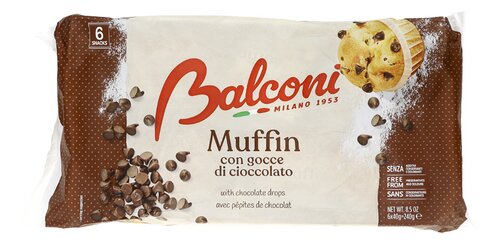 BALCONI Muffin Chocolate Drops 6x40g