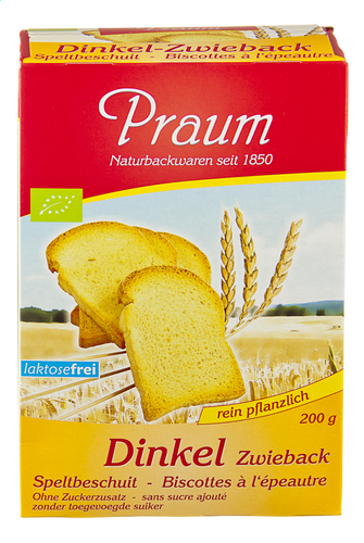 PRAUM biscottes à l'épeautre Bio