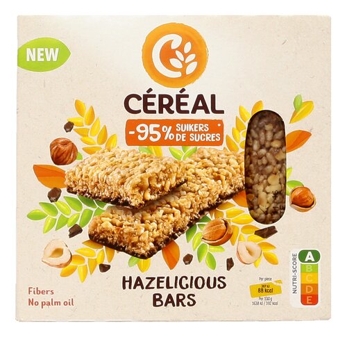 Céréal: Hazelicious Bars en Chocolicious Bars