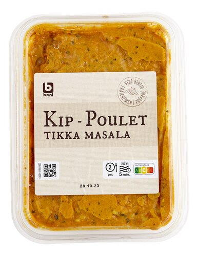 BONI Poulet indien Tikka Massala