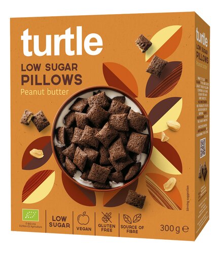 TURTLE pillows peanut butter bio 300g