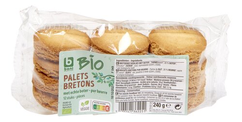 BONI BIO biscuits palets bretons