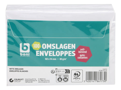 BONI enveloppes 114x162mm Strip