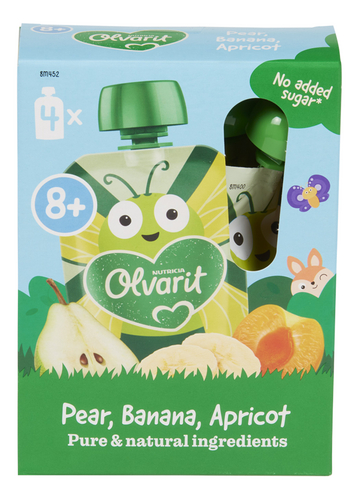 OLVARIT Multipack poire-banane 8m