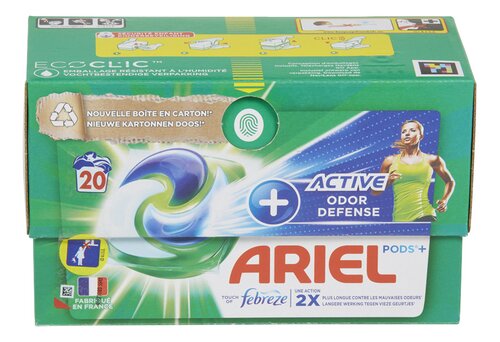 Lessive pods + active 20 dose(s) Ariel