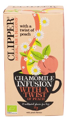 CLIPPER Chamomile & Peach Bio