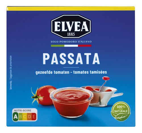 ELVEA passata gezeefde tomaten brik