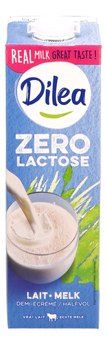 DILEA ZERO LACTOSE lait demi-éc. briq