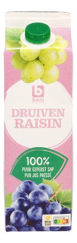 BONI druiven 100% puur sap brik