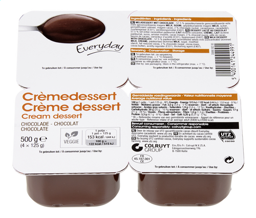 EVERYDAY crème dessert chocolat