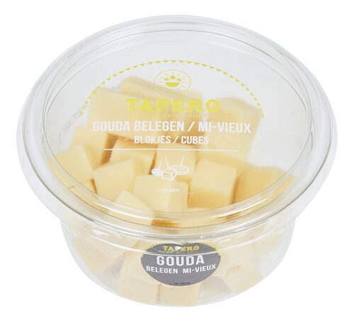 TAPERO Gouda mi-vieux cubes