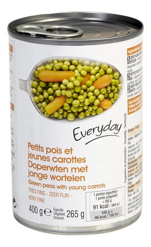EVERYDAY petits pois carottes fins