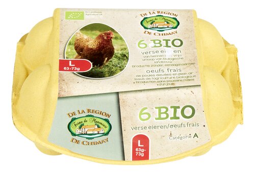 MANENSART oeufs L s.pou.mâl.1j. bio