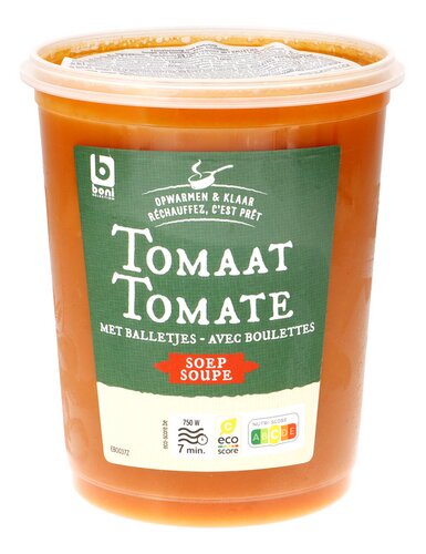 BONI soupe aux tomates boulettes
