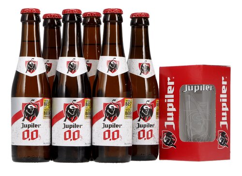 JUPILER 0,0% pils + verre gratuit