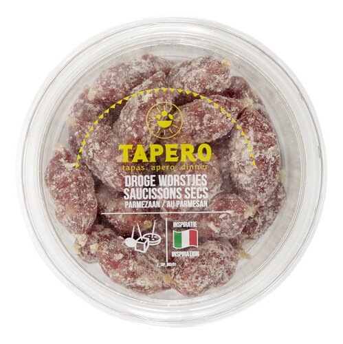 Tapero mini worstjes parmezaan 125g