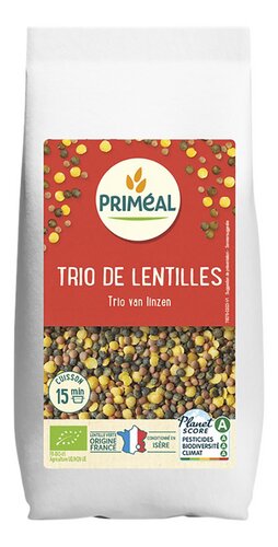 PRIMEAL bio trio de lentilles