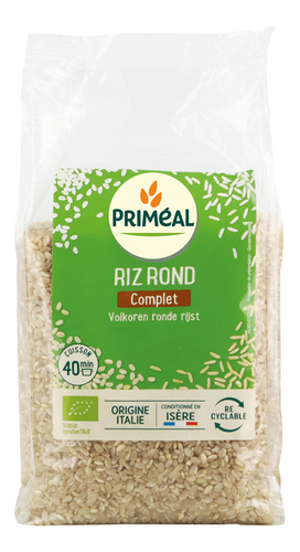 PRIMEAL riz rond complet Bio