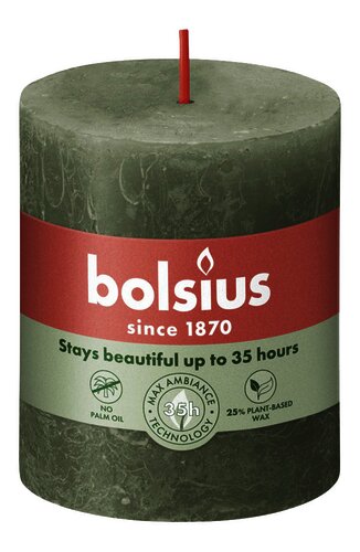 BOLSIUS kaars rustiek Fresh Olive 80/68