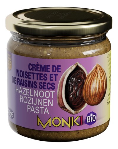 MONKI Crème Noiset.Rais.Sec Bio
