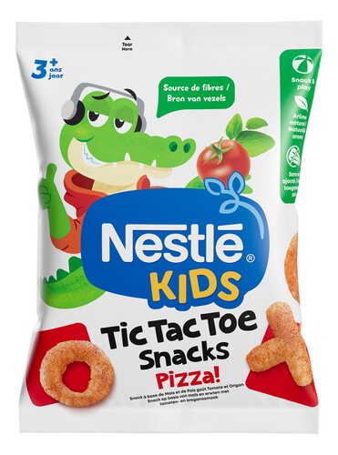 Nestlé: Tic tac toe snack Pizza, Freezie pop ap.-fram.-bosb.+3 en 3 andere