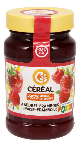 CÉRÉAL confituur aardbei & framboos