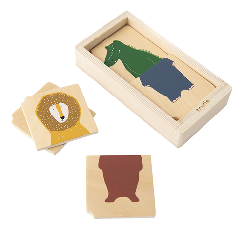 TRIXIE puzzle animaux combo en bois