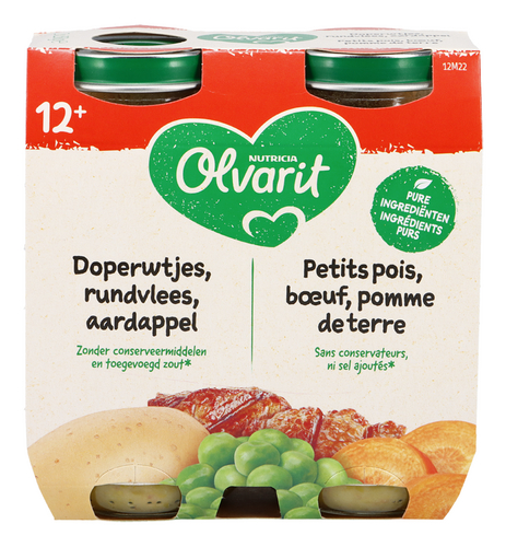 OLVARIT erwt rund aardappel 12m+