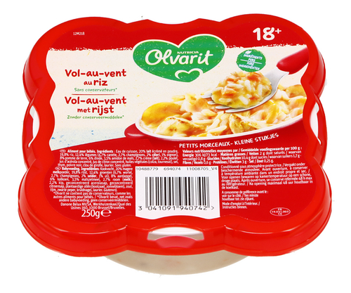 OLVARIT vol-au-vent au riz 18+
