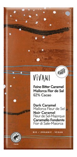 VIVANI chocolat noir caramel sel bio