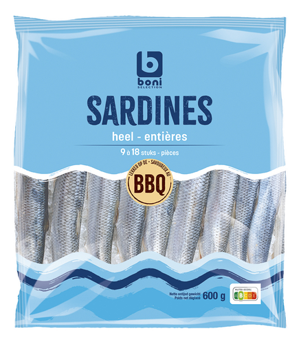 BONI hele sardines 9-18st