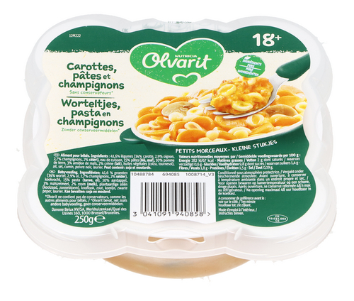 OLVARIT Pasta wortel champign.18m