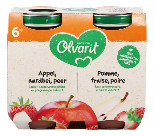OLVARIT appel aardbei peer 6m+