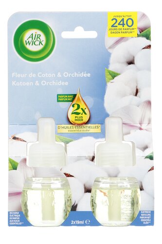 Air Wick el.nav.katoen&orchidee 2x19ml