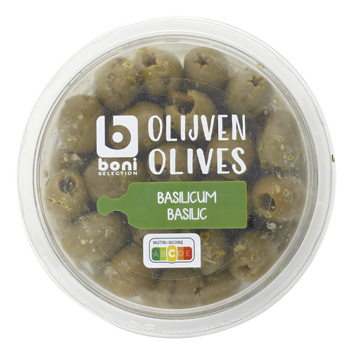 BONI groene olijven basilicum
