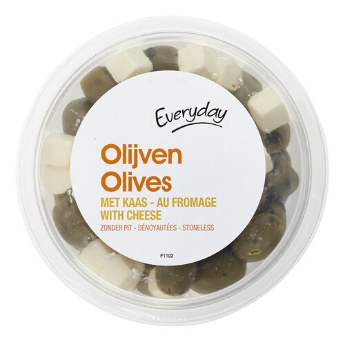 EVERYDAY groene olijven met kaas