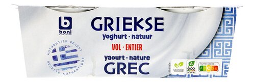 BONI Griekse yoghurt vol natuur