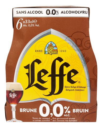 LEFFE 0,0% brune