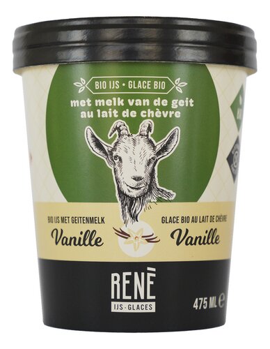 IJS RENE Glace chèvre Vanille Bio