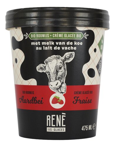 IJS RENE Glace fraise bio