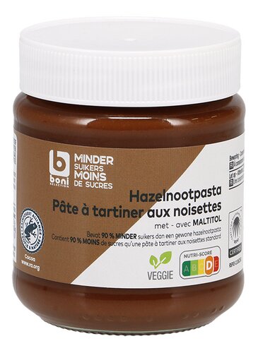 BONI Hazelnootpasta Met Maltitol
