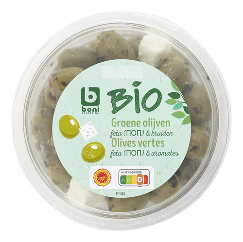 BONI BIO groene olijven feta
