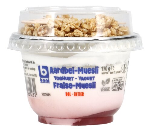 BONI yoghurt aardbei muesli