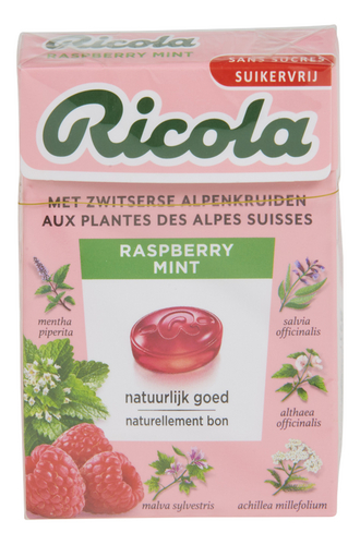 RICOLA Raspberry mint sans sucre