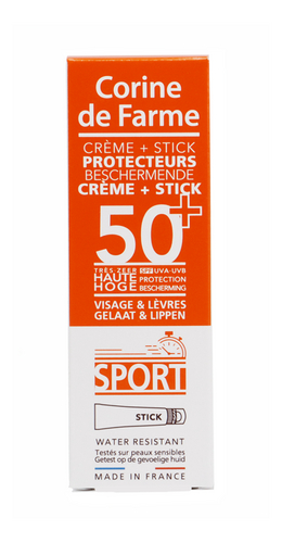CORINE DE FARME Crème+stick SPF50+