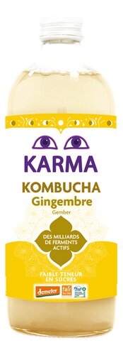 KARMA KOMBUCHA gingembre verre Bio